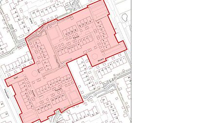 Kaart waar asbest gevonden is in Soesterberg. De straten Spad, Vliegtuiglaan, Morane, Farman, Rumpler vallen in dit gebied. 